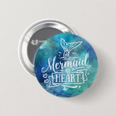 ボタン – Mermaid atハート 缶バッジ (正面&裏面)