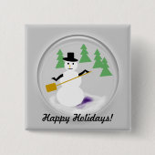 ボタン – Snowglobe 缶バッジ (正面)