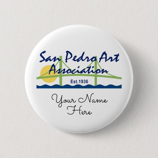 ボタン – SPAAロゴと名前 缶バッジ (正面)