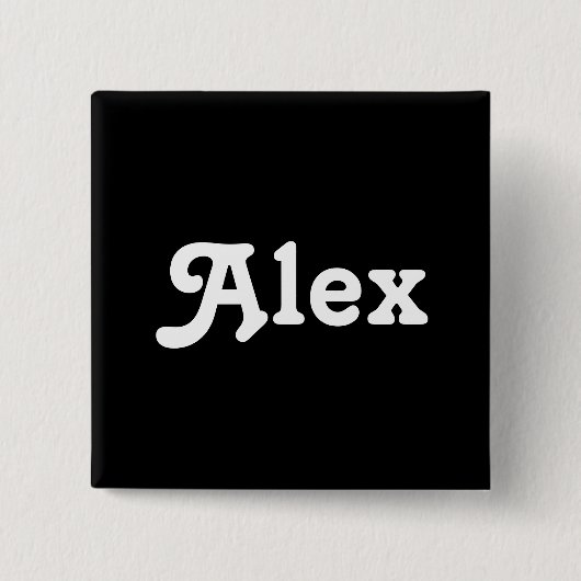 ボタンAlex 缶バッジ (正面)