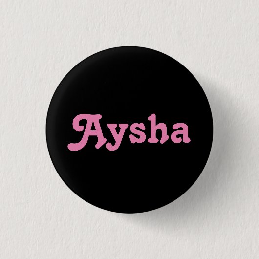 ボタンAysha 缶バッジ (正面)