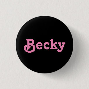 ボタンBecky 缶バッジ