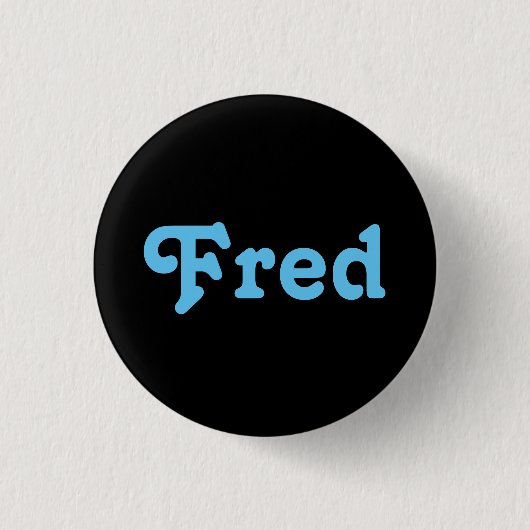 ボタンFred 缶バッジ (正面)