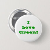 ボタンI Love Green 缶バッジ (正面&裏面)
