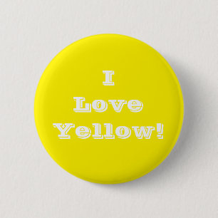 ボタンI Love Yellow 缶バッジ
