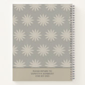 ボタンIt裁縫ノート仕訳帳 ノートブック (裏面)