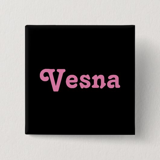 ボタンVesna 缶バッジ (正面)