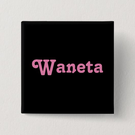 ボタンWaneta 缶バッジ (正面)