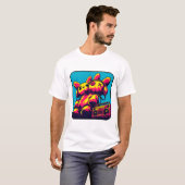 ボタンX Tシャツ (正面フル)
