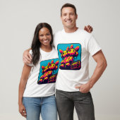ボタンX Tシャツ (ユニセックス)