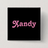 ボタンXandy 缶バッジ (正面)
