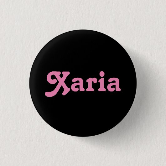 ボタンXaria 缶バッジ (正面)