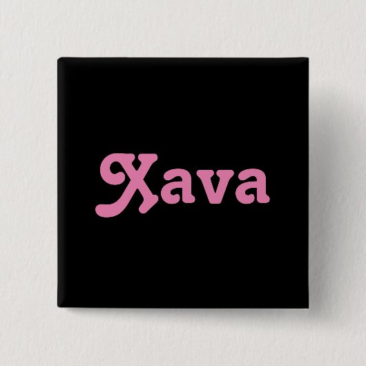 ボタンXava 缶バッジ (正面)