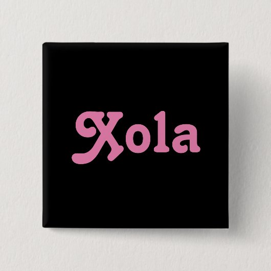 ボタンXola 缶バッジ (正面)