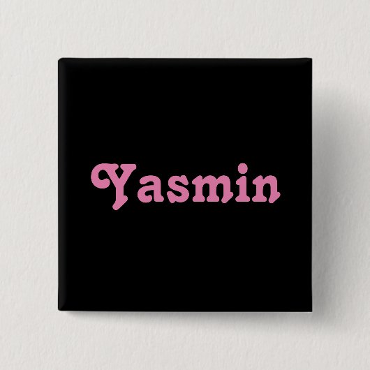 ボタンYasmin 缶バッジ (正面)