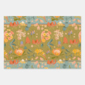 ボタ予測できなニカル3パックギフトラップ ラッピングペーパーシート (正面3)