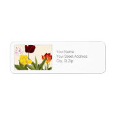 ボタ数々のニカルアート差出人住所 ラベル (正面)