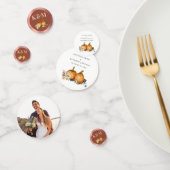 ボタ素朴ニカルオータムカボチャ秋の結婚式 コンフェッティ (グループ)