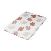 ボタ素朴ニカルテラコッタメープル離れパターン バスマット (アングル)