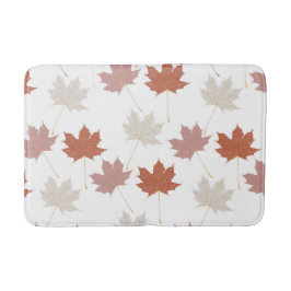 ボタ素朴ニカルテラコッタメープル離れパターン バスマット