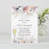 ボタ素朴ニカルワイルドフラワーブランチ&バブリー 招待状 (スタンド正面)