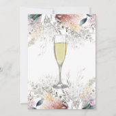 ボタ素朴ニカルワイルドフラワーブランチ&バブリー 招待状 (裏面)