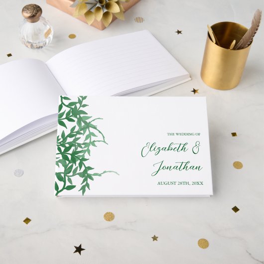 ボタ素朴ニ離れカル結婚 ゲストブック (正面見開き)