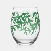 ボタ素朴ニ離れカル結婚 ステムなしワイングラス (正面)