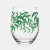 ボタ素朴ニ離れカル結婚 ステムなしワイングラス (裏面)