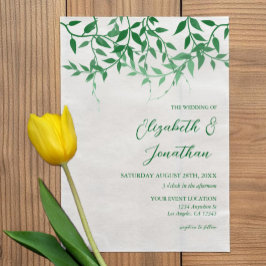 ボタ素朴ニ離れカル結婚 ベラム紙招待状