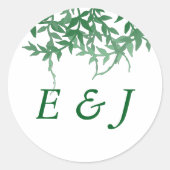 ボタ素朴ニ離れカル結婚 ラウンドシール (正面)