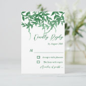 ボタ素朴ニ離れカル結婚 出欠カード (スタンド正面)