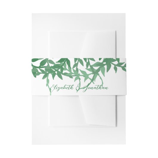 ボタ素朴ニ離れカル結婚 招待状ベリーバンド (正面例)