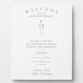 ボタ素朴ンシンプル結婚の開眼式 フォトプラーク