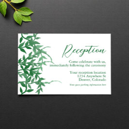 ボタ素朴ン離れクウェディングレセプション エンクロージャーカード