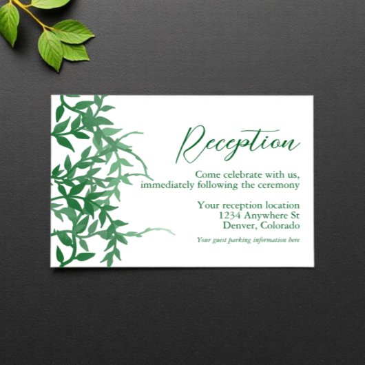 ボタ素朴ン離れクウェディングレセプション エンクロージャーカード