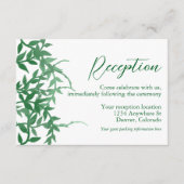 ボタ素朴ン離れクウェディングレセプション エンクロージャーカード (正面)