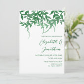 ボタ素朴ン離れクウェディングレセプション 招待状 (スタンド正面)