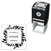 ボタ素朴ン離れモダンエレガント本 セルフインキングスタンプ (インサイチュ)