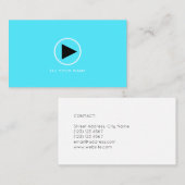 ボタ遊ンのロゴのミニマル 名刺 (正面/裏面)