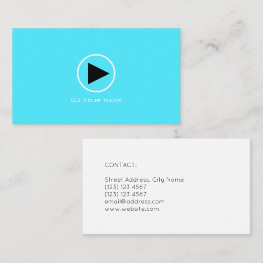 ボタ遊ンのロゴのミニマル 名刺 (正面/裏面)