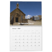 ボダイの名所 カレンダー (1月 2027)