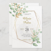 ボダエンスペイン招待状 招待状 (正面/裏面)