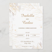 ボダエンスペイン招待状 招待状 (正面/裏面)