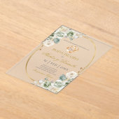 ボダデオロコンボホブランコ アクリル招待状 (レイダウン)