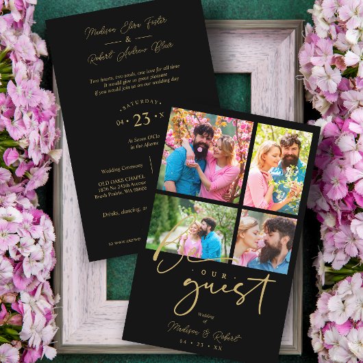 ボダデコラージバジェットブラックトレンディー4フォトス