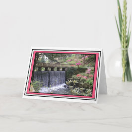 ボダンガーデンズウォーターフォールグリーティングカード カード