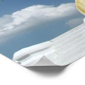 ボダ素晴らしー、カトマンズ、ネパールのストゥーパ ポスター (角)