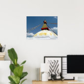 ボダ素晴らしー、カトマンズ、ネパールのストゥーパ ポスター (ホームオフィス)