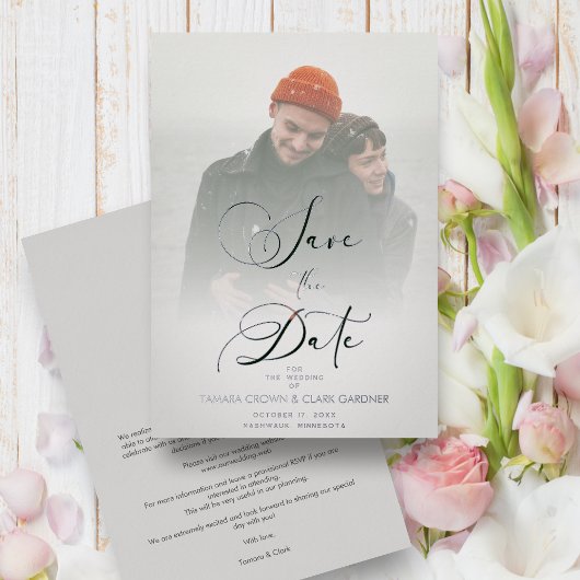 ボダ・デ・エフェクトス・デ・エフェクトド・デ・ヴェロ・デ・ラ・トランスパレ 箔招待状